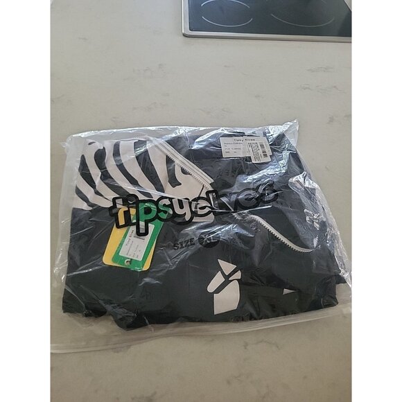 Tipsy Elves One Piece Zip Up Mask Skeleton Jumpsuit Unisex Adult Halloween XL - Picture 7 of 9